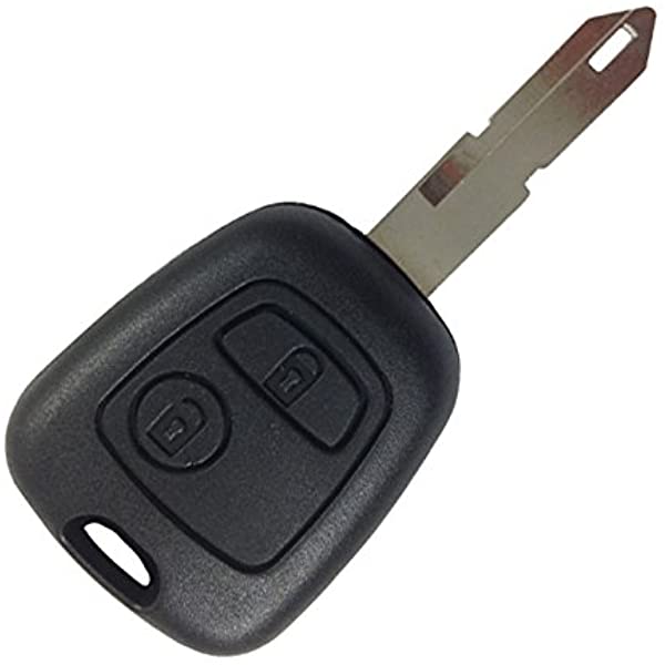 QN-RF309X Peugeot 206/207 433.92MHz 2 buttons Car Key shell with balde